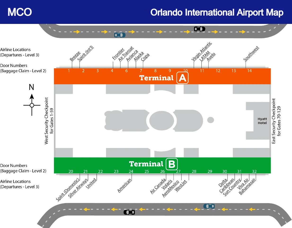 Orlando Airport Map